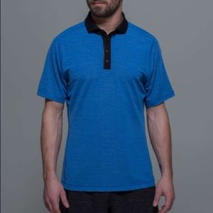 Lululemon Assert PoloHeathered Lakeside Blue/Black